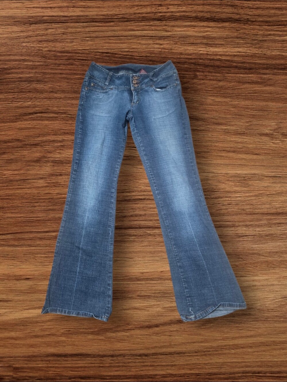 BONGO Low Rise Y2k  Blue Flare Long  Denim Jeans